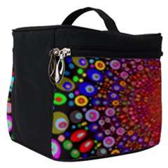 Color Background Structure Lines Polka Dots Make Up Travel Bag (small)