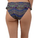 Decorative Ornamental Abstract Wave Frill Bikini Bottom View2