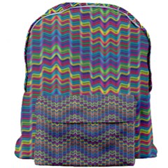 Decorative Ornamental Abstract Wave Giant Full Print Backpack