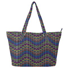 Decorative Ornamental Abstract Wave Full Print Shoulder Bag