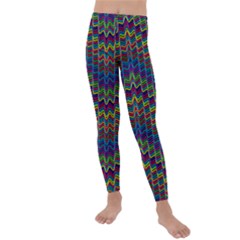 Decorative Ornamental Abstract Wave Kids  Lightweight Velour Leggings