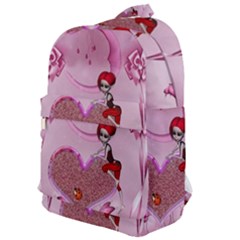 Cute Little Girl With Heart Classic Backpack by FantasyWorld7