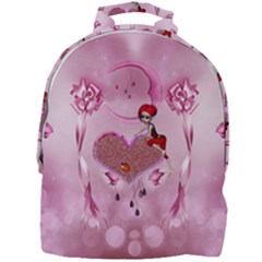 Cute Little Girl With Heart Mini Full Print Backpack