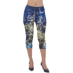 Under The Sea Lightweight Velour Capri Leggings 