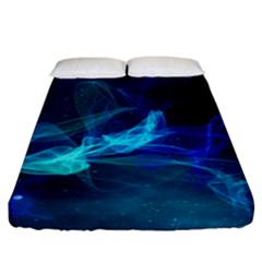 Electric Wave Fitted Sheet (california King Size) by JezebelDesignsStudio