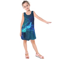 Electric Wave Kids  Sleeveless Dress by JezebelDesignsStudio