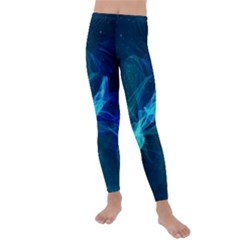 Electric Wave Kids  Lightweight Velour Leggings by JezebelDesignsStudio