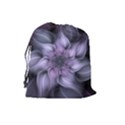 Purple Flower Windswept Drawstring Pouch (Large) View2