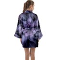 Purple Flower Windswept Long Sleeve Kimono Robe View2