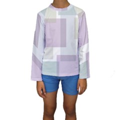 Abstract 21004 Kids  Long Sleeve Swimwear by JezebelDesignsStudio