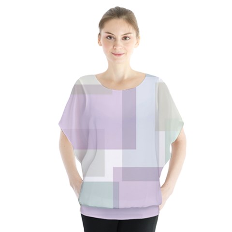 Abstract 21004 Batwing Chiffon Blouse by JezebelDesignsStudio