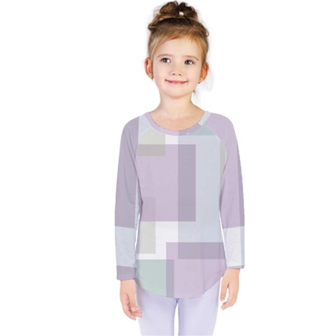 Abstract 21004 Kids  Long Sleeve Tee by JezebelDesignsStudio