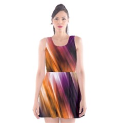 Rainbow Light Scoop Neck Skater Dress by JezebelDesignsStudio