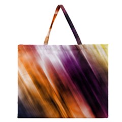 Rainbow Light Zipper Large Tote Bag by JezebelDesignsStudio