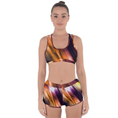 Rainbow Light Racerback Boyleg Bikini Set by JezebelDesignsStudio