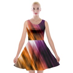 Rainbow Light Velvet Skater Dress by JezebelDesignsStudio