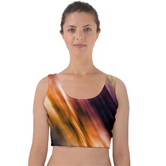 Rainbow Light Velvet Crop Top by JezebelDesignsStudio