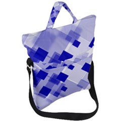 Geometric Fold Over Handle Tote Bag