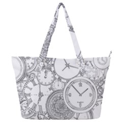 Time Goes On Full Print Shoulder Bag