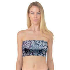 Modern Floral Pop Bandeau Top by JezebelDesignsStudio