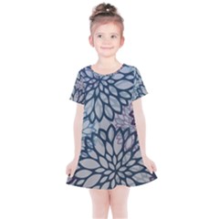 Modern Floral Pop Kids  Simple Cotton Dress by JezebelDesignsStudio