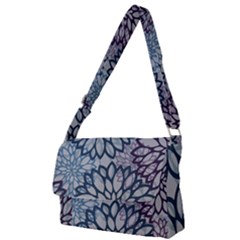 Modern Floral Pop Full Print Messenger Bag