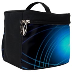 Blue Elliptical Make Up Travel Bag (big)