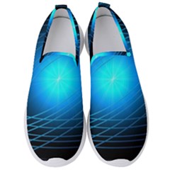 Blue Elliptical Men s Slip On Sneakers