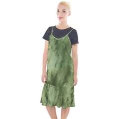 Marble Forest Camis Fishtail Dress