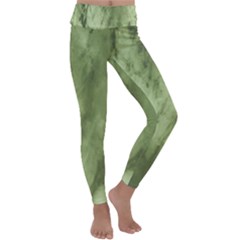 Marble Forest Kids  Lightweight Velour Classic Yoga Leggings