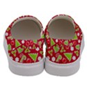 Christmas Paper Scrapbooking Pattern Men s Canvas Slip Ons View4