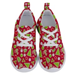 Christmas Paper Scrapbooking Pattern Running Shoes