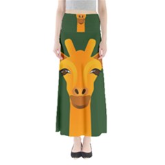 Giraffe Animals Zoo Full Length Maxi Skirt by Mariart