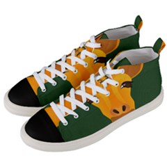 Giraffe Animals Zoo Men s Mid-top Canvas Sneakers by Mariart