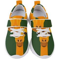 Giraffe Animals Zoo Kids  Velcro Strap Shoes by Mariart