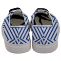 Geometric Shapes Stripes Blue Men s Classic Low Top Sneakers View4