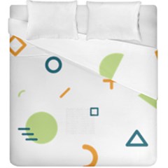 Geometry Triangle Line Duvet Cover Double Side (king Size) by Mariart