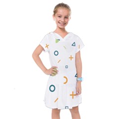 Geometry Triangle Line Kids  Drop Waist Dress by Mariart