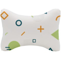 Geometry Triangle Line Seat Head Rest Cushion by Mariart