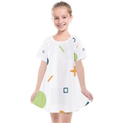 Geometry Triangle Line Kids  Smock Dress by Mariart