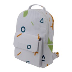 Geometry Triangle Line Flap Pocket Backpack (large)