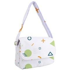 Geometry Triangle Line Courier Bag by Mariart