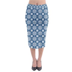 Flower Decorative Ornamental Midi Pencil Skirt by Mariart