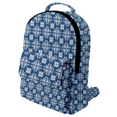 Flower Decorative Ornamental Flap Pocket Backpack (small)