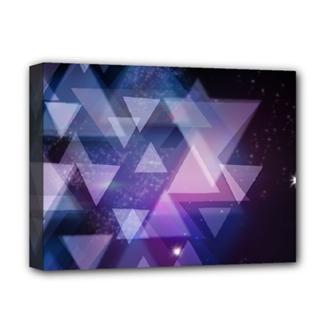 Geometric Triangle Deluxe Canvas 16  X 12  (stretched)  by Mariart