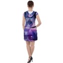 Geometric Triangle Drawstring Hooded Dress View2