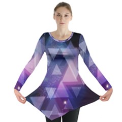 Geometric Triangle Long Sleeve Tunic  by Mariart