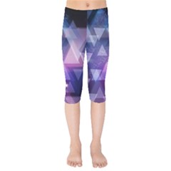 Geometric Triangle Kids  Capri Leggings 