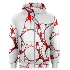 Fractals Cells Autopsy Pattern Men s Zipper Hoodie by Mariart