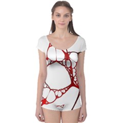 Fractals Cells Autopsy Pattern Boyleg Leotard  by Mariart